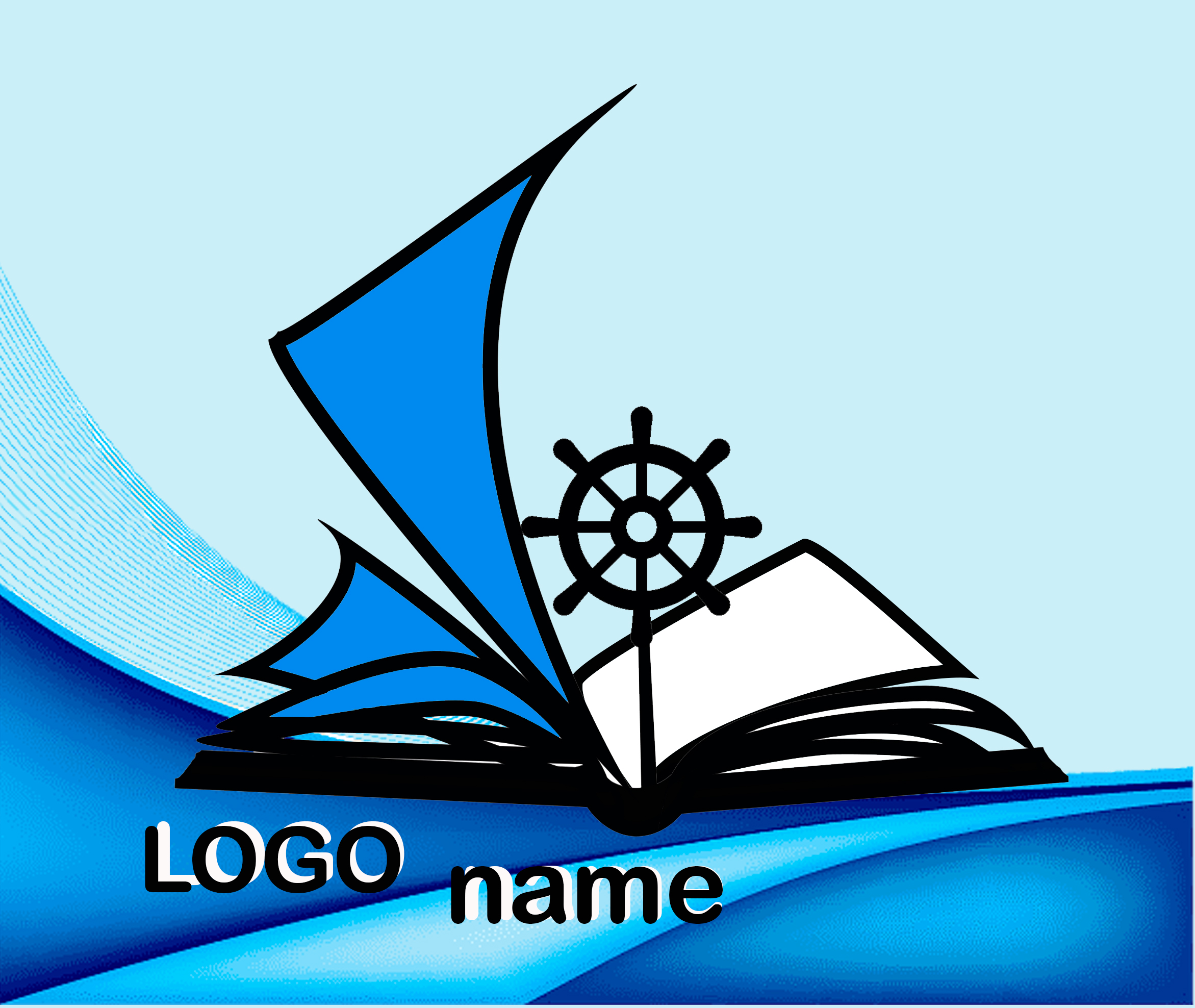 Logo for bookstore or public