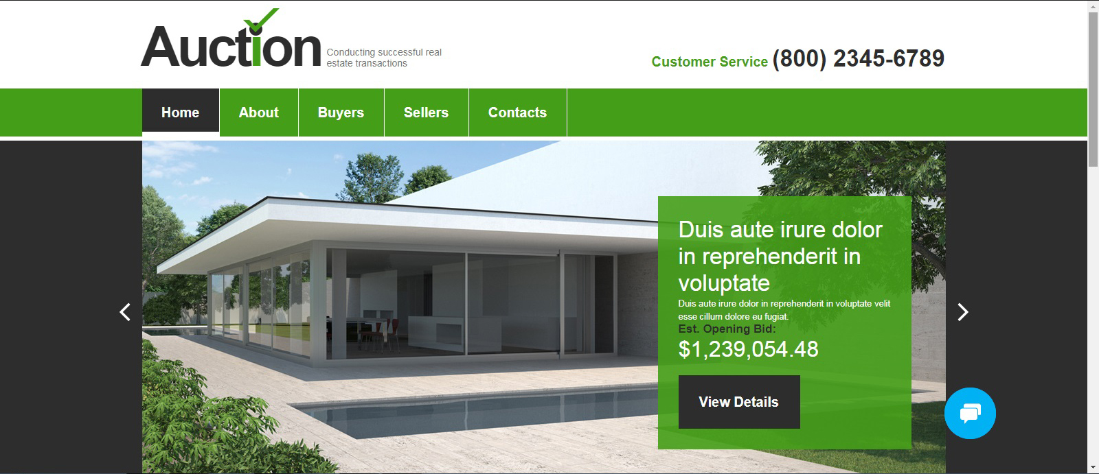 Real estate company, appraiser or mortgage institution MotoCMS HTML Template
