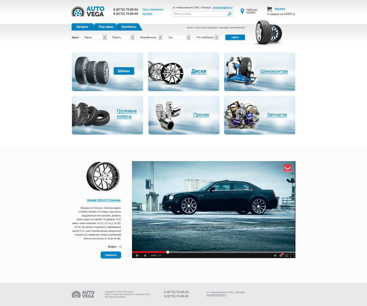 Automotive, e-commerce PSD Template