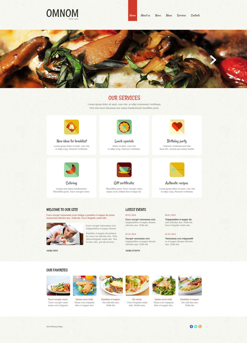 Catering Drupal Template