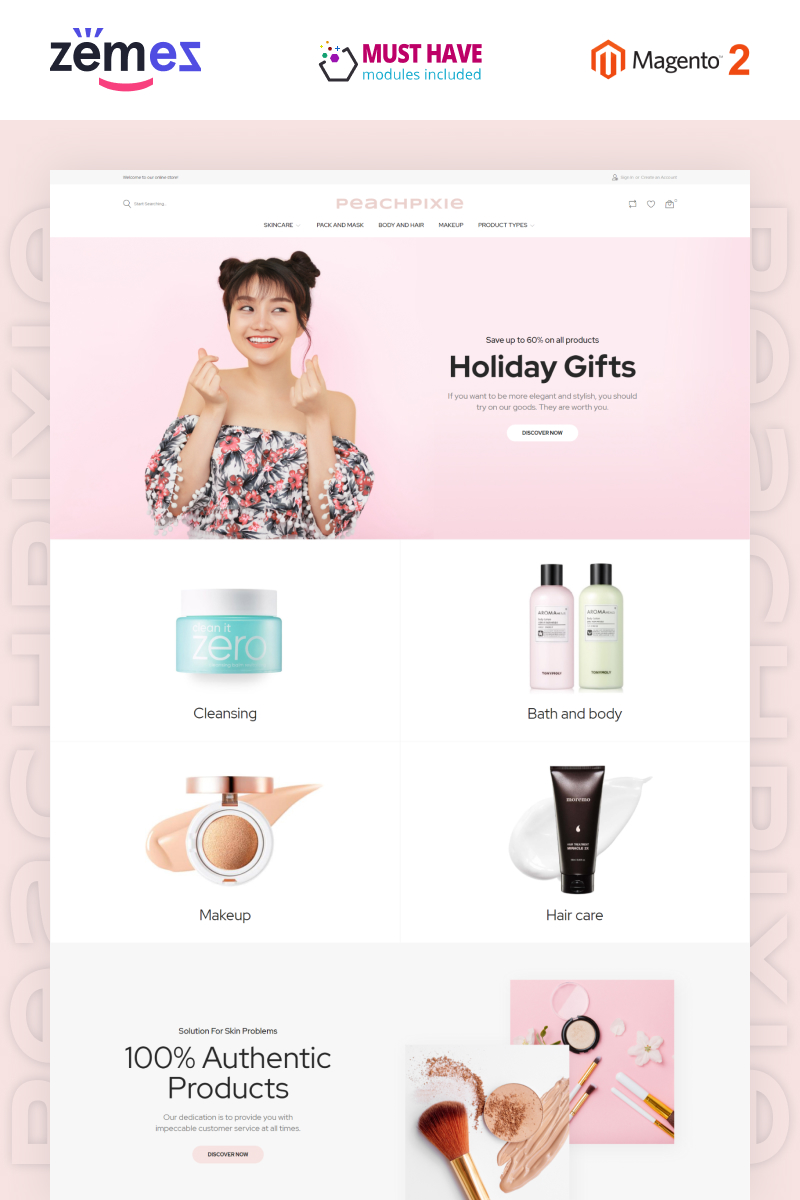 E-commerce, Beauty Magento Template