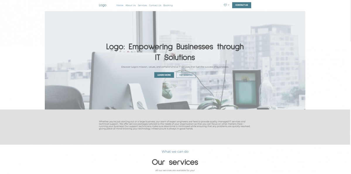 Website for IT business