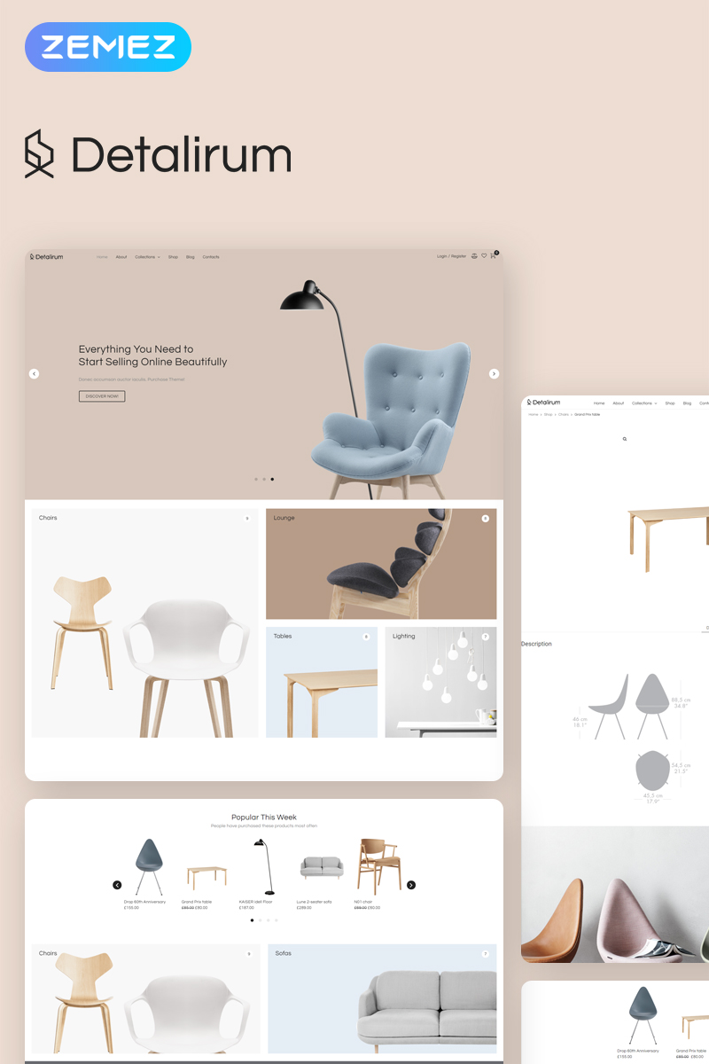 Photography website, e-commerce WooCommerce Template