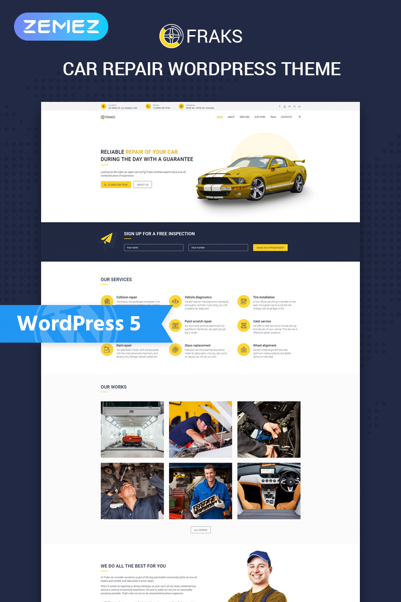 Automotive WordPress Template