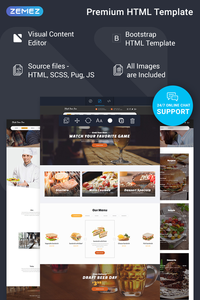 Catering HTML Template