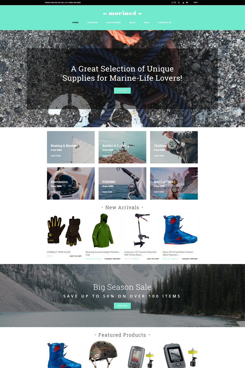 Travelling, e-commerce Shopify Template