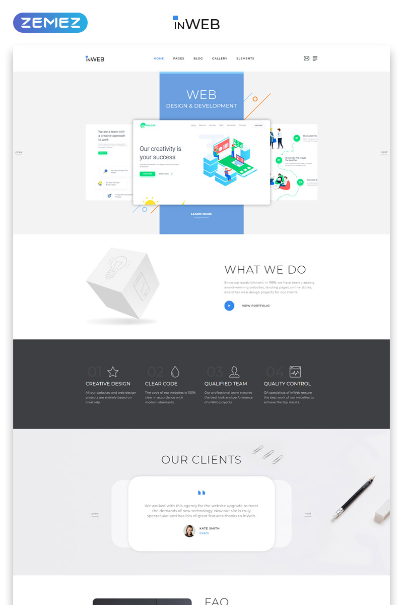 Software company HTML Template