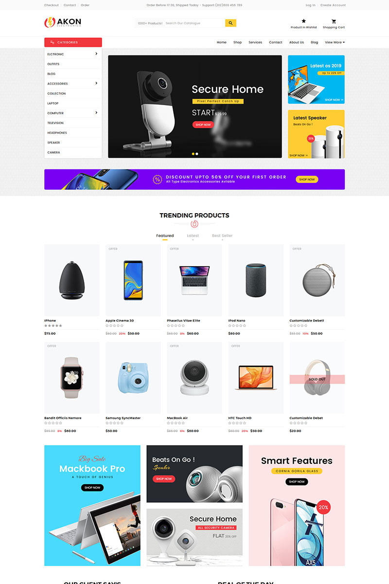 Software company, e-commerce Shopify Template
