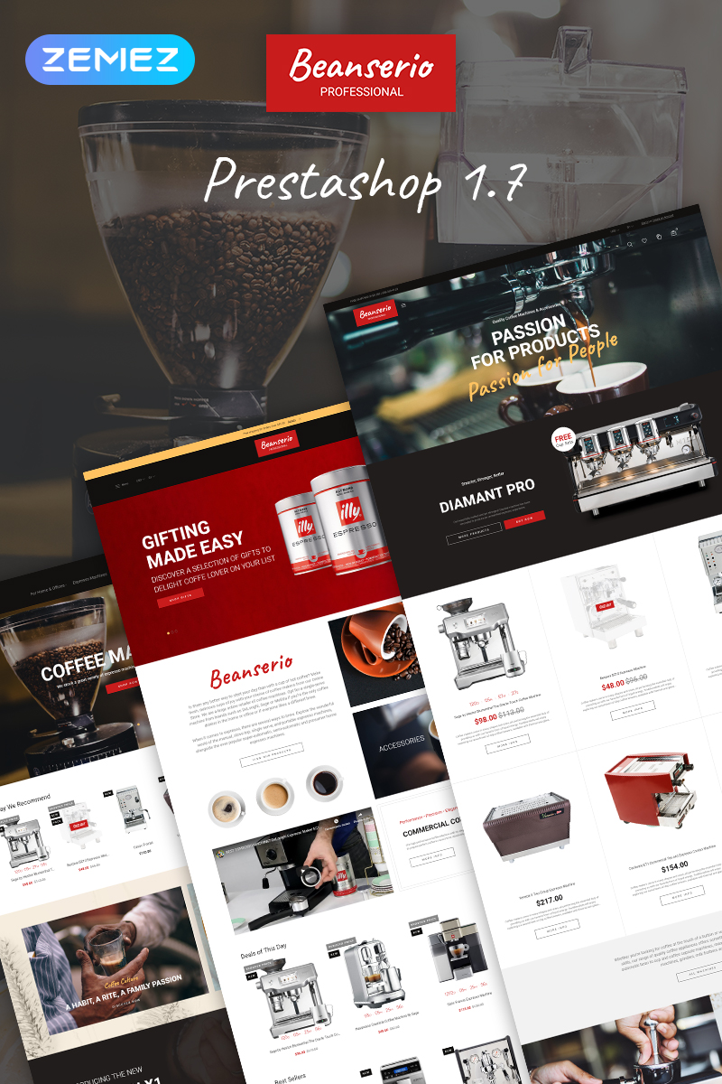 Catering, e-commerce PrestaShop Template