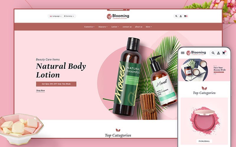 E-commerce, Beauty OpenCart Template