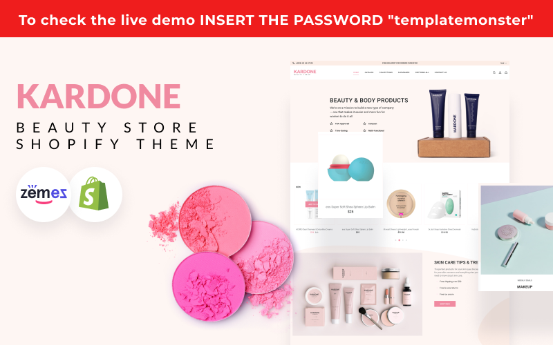 E-commerce, Beauty Shopify Template