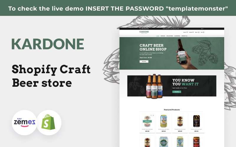 E-commerce, Catering Shopify Template