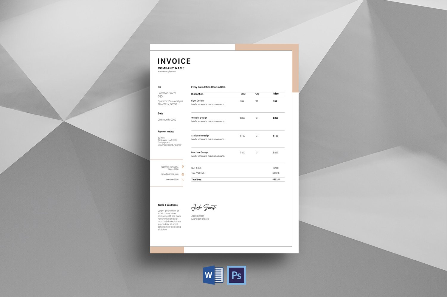 Financial institutions Corporate Identity Template