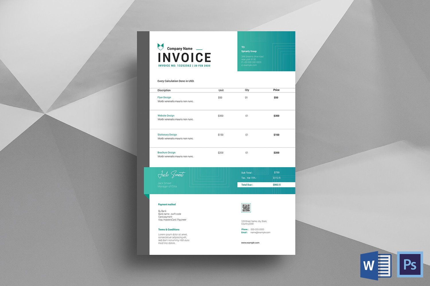 Business, Financial institutions Corporate Identity Template
