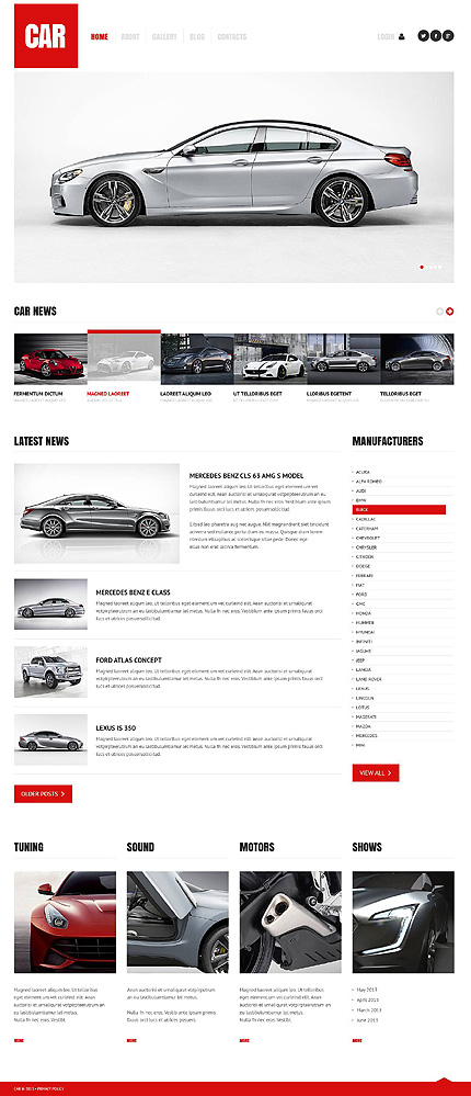 Automotive HTML Template