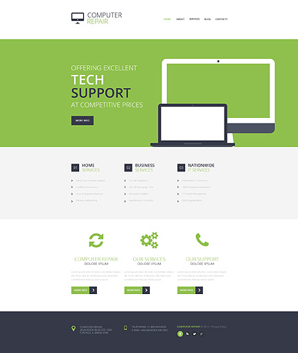 Computer industry HTML Template