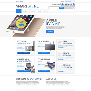 Computer industry, Online shop VirtueMart template